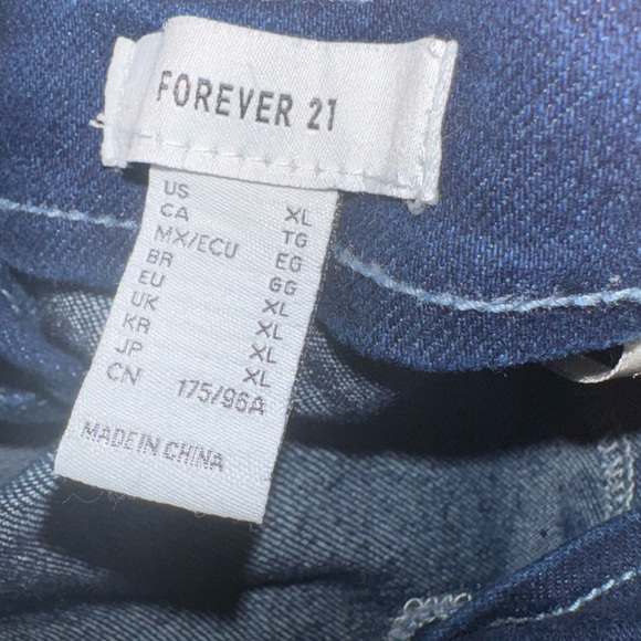 Forever 21 Lace-Up Cami Denim Romper - Picture 8 of 9